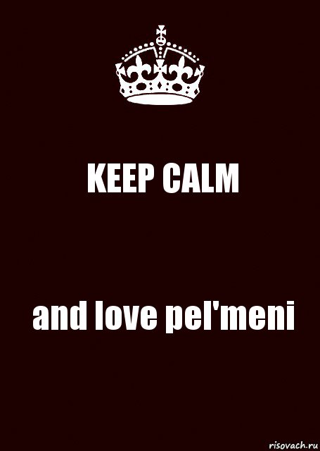 KEEP CALM and love pel'meni, Комикс keep calm