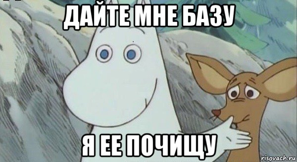 дайте мне базу я ее почищу, Мем Кирпич