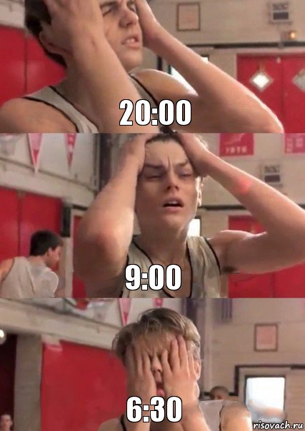 20:00 9:00 6:30