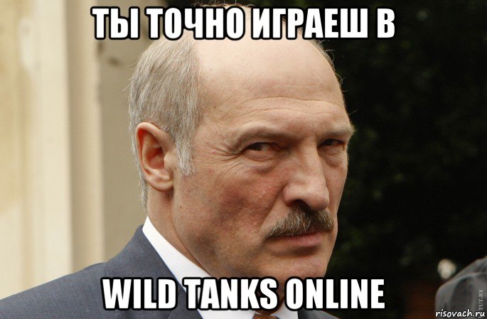 ты точно играеш в wild tanks online
