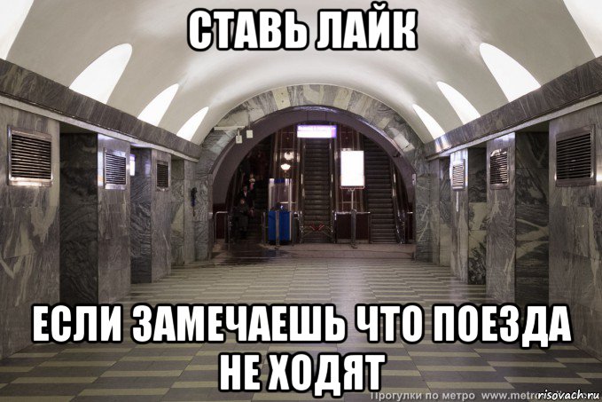 ставь лайк если замечаешь что поезда не ходят