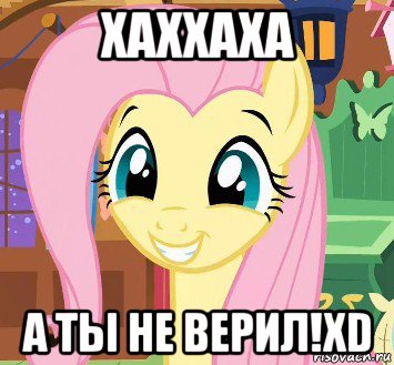 хаххаха а ты не верил!хd