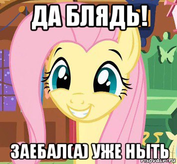 да блядь! заебал(а) уже ныть