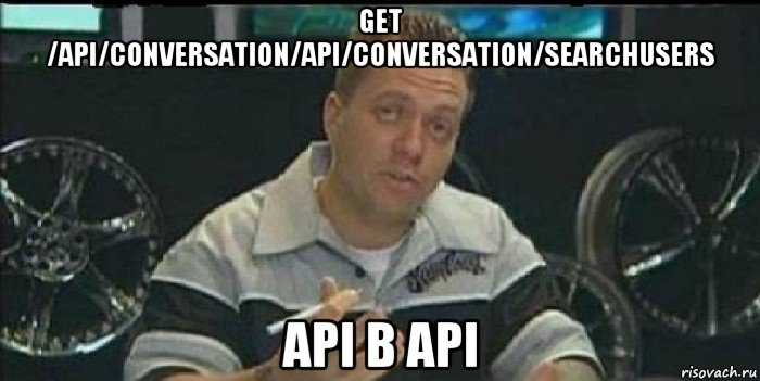 get /api/conversation/api/conversation/searchusers api в api, Мем Монитор (тачка на прокачку)