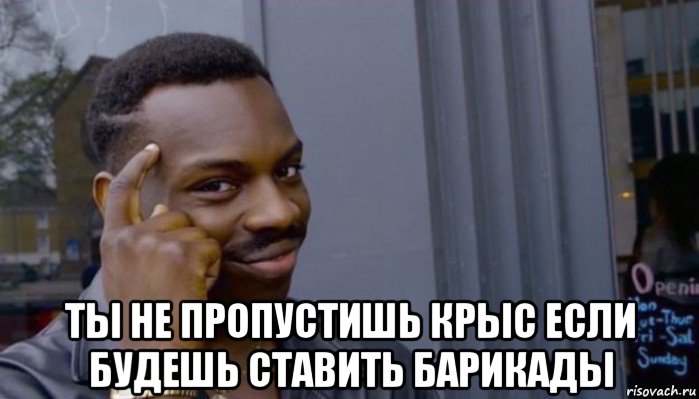  ты не пропустишь крыс если будешь ставить барикады, Мем Не делай не будет