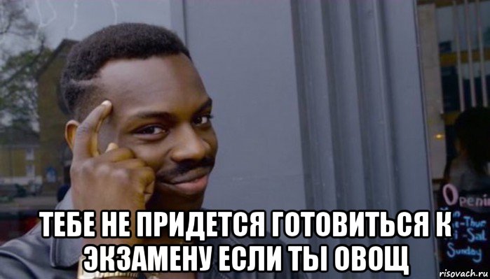  тебе не придется готовиться к экзамену если ты овощ, Мем Не делай не будет