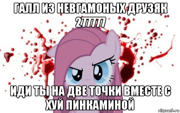 галл из невгамоных друзяк 277777 иди ты на две точки вместе с хуй пинкаминой