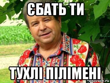 єбать ти тухлі пілімені