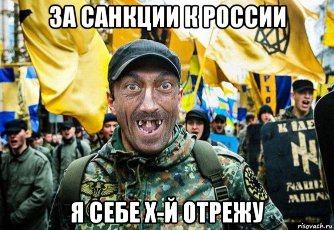 за санкции к россии я себе х-й отрежу