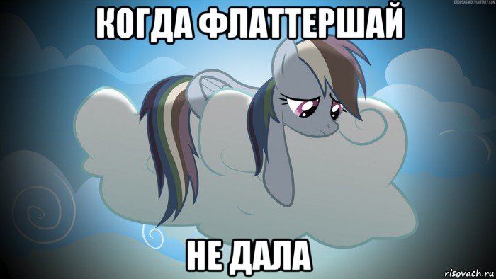 когда флаттершай не дала