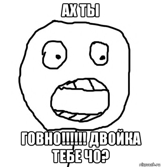 ах ты говно!!!!!! двойка тебе чо?