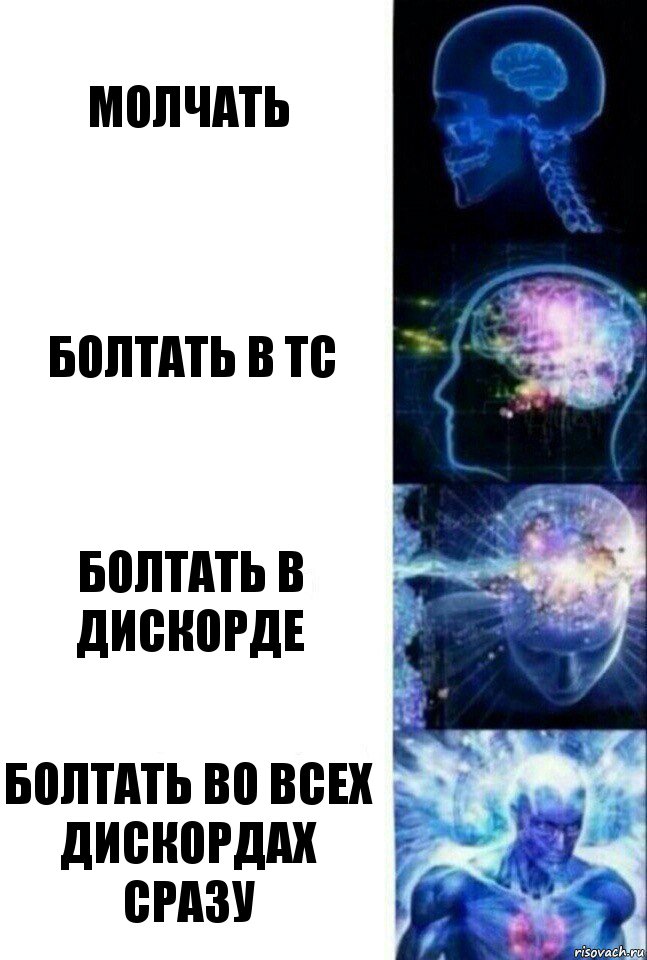 молчать болтать в тс болтать в дискорде болтать во всех дискордах сразу, Комикс  Сверхразум