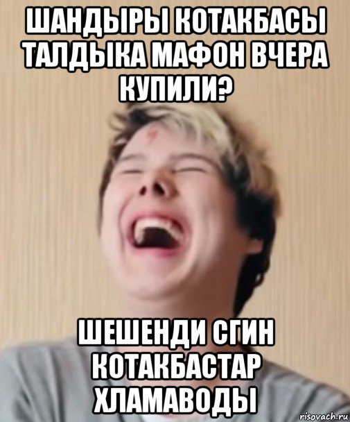 шандыры котакбасы талдыка мафон вчера купили? шешенди сгин котакбастар хламаводы