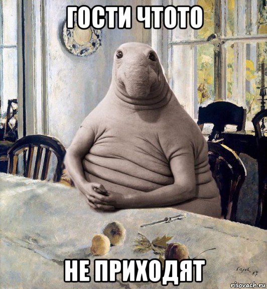 гости чтото не приходят