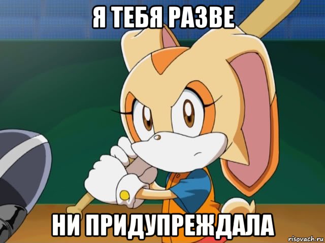 я тебя разве ни придупреждала