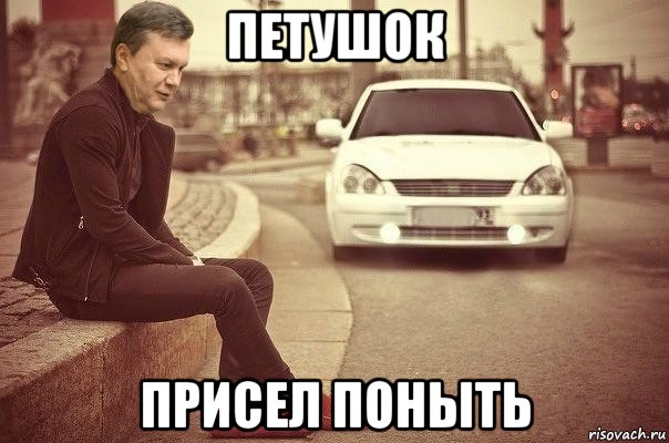 петушок присел поныть