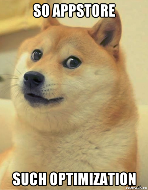 so appstore such optimization, Мем doge woof