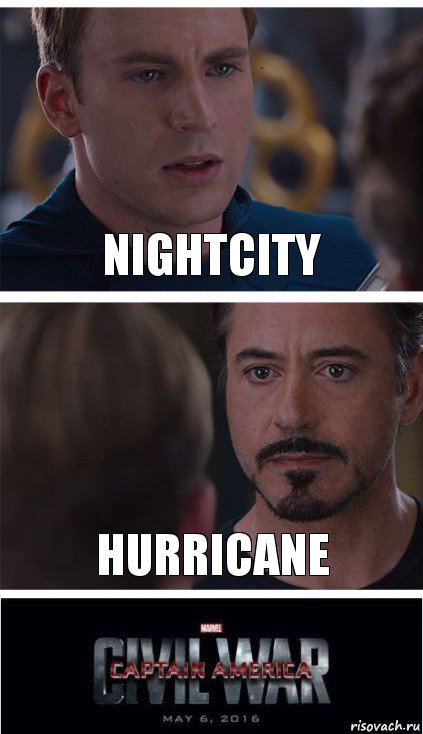 NIGHTCITY Hurricane, Комикс   Гражданская Война