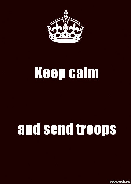 Keep calm and send troops, Комикс keep calm