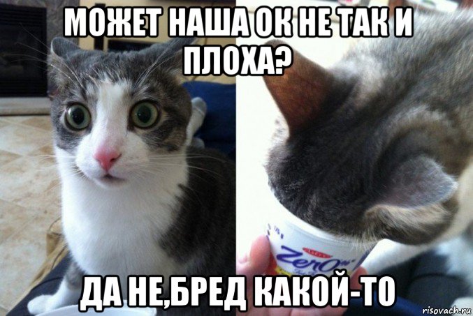 может наша ок не так и плоха? да не,бред какой-то
