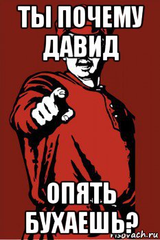 ты почему давид опять бухаешь?, Мем Красноармеец