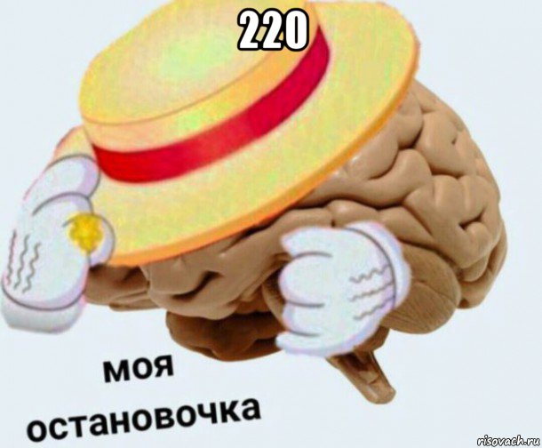 220 , Мем   Моя остановочка мозг