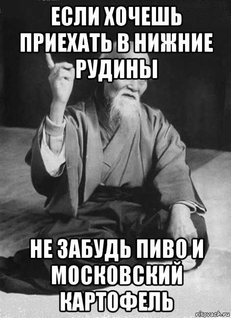 если хочешь приехать в нижние рудины не забудь пиво и московский картофель