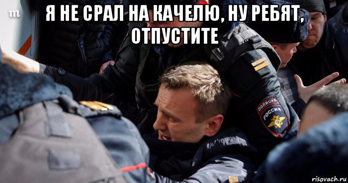 я не срал на качелю, ну ребят, отпустите 