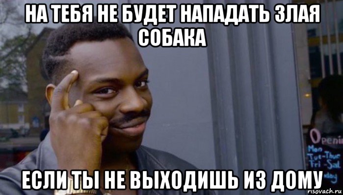 на тебя не будет нападать злая собака если ты не выходишь из дому, Мем Не делай не будет