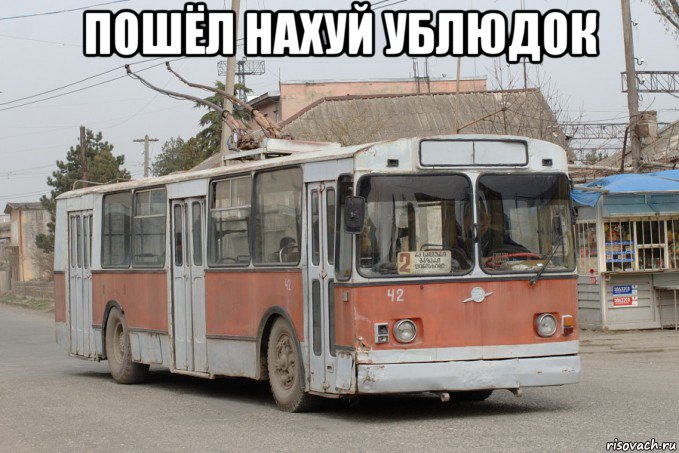 пошёл нахуй ублюдок 