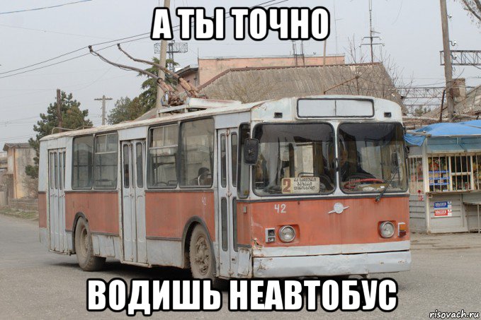 а ты точно водишь неавтобус