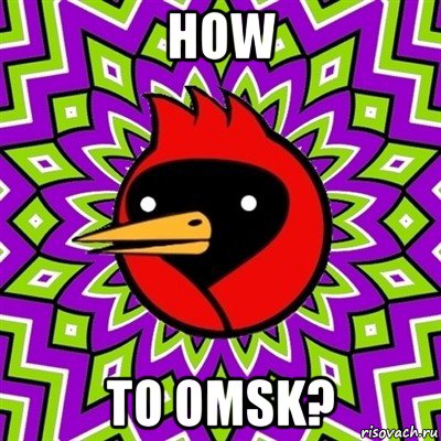 how to omsk?, Мем Омская птица