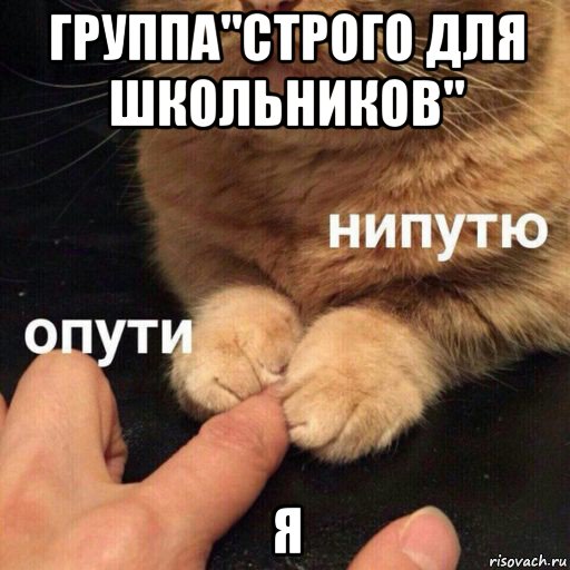 группа"строго для школьников" я
