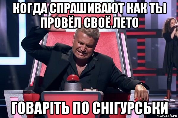 когда спрашивают как ты провёл своё лето говаріть по снігурськи, Мем   Отчаянный Агутин