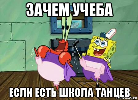 зачем учеба если есть школа танцев, Мем похуй пляшем