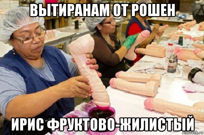 вытиранам от рошен ирис фруктово-жилистый