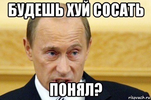 будешь хуй сосать понял?, Мем путин