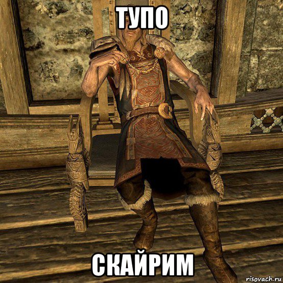 тупо скайрим, Мем Скайрим