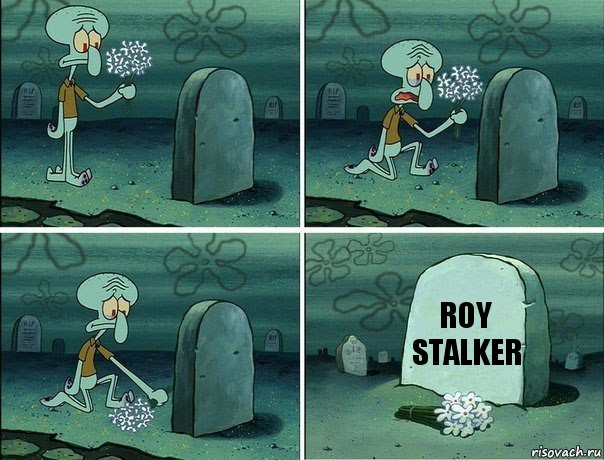 Roy Stalker, Комикс  Сквидвард хоронит