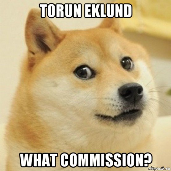torun eklund what commission?, Мем  Собака удивлена
