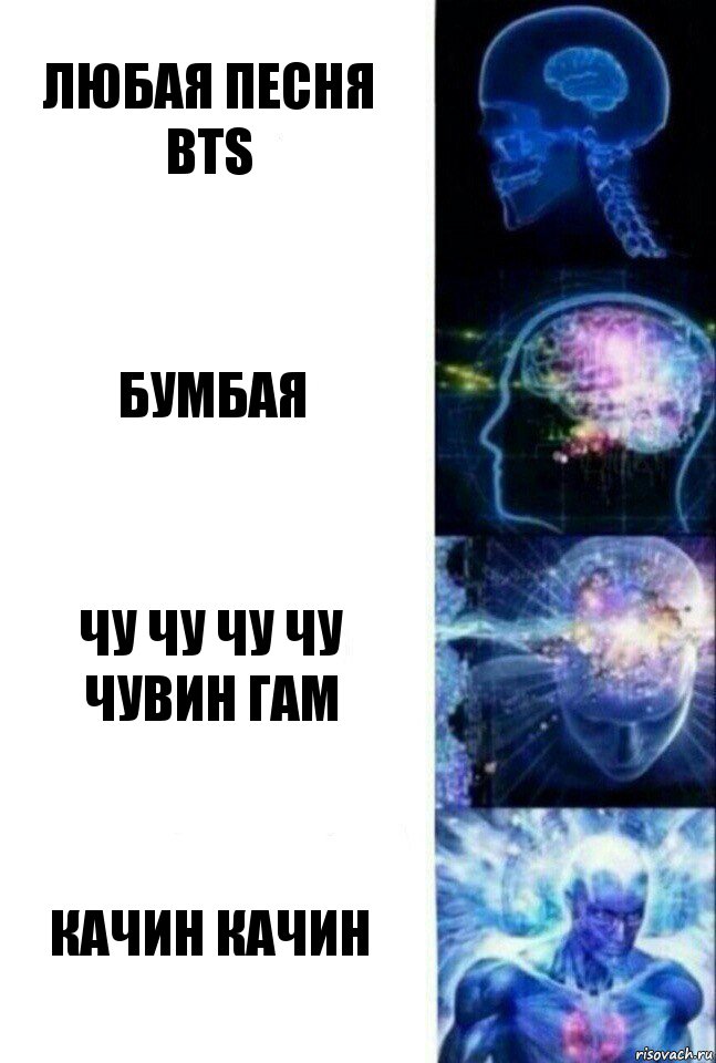 любая песня bts бумбая чу чу чу чу чувин гам качин качин, Комикс  Сверхразум