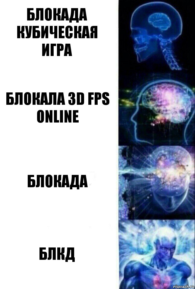 Блокада кубическая игра Блокала 3D Fps online Блокада БЛКД, Комикс  Сверхразум