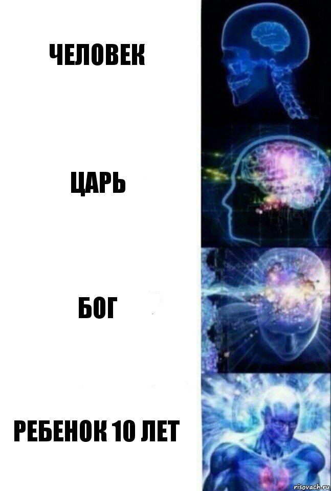 Человек Царь Бог Ребенок 10 лет, Комикс  Сверхразум