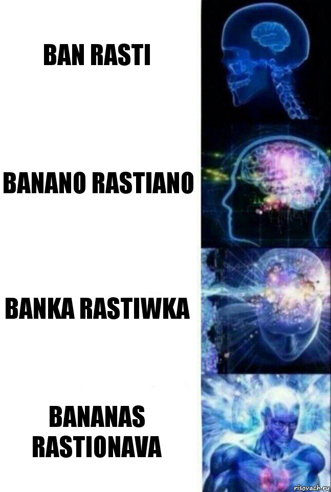 Ban Rasti Banano Rastiano Banka Rastiwka Bananas Rastionava, Комикс  Сверхразум