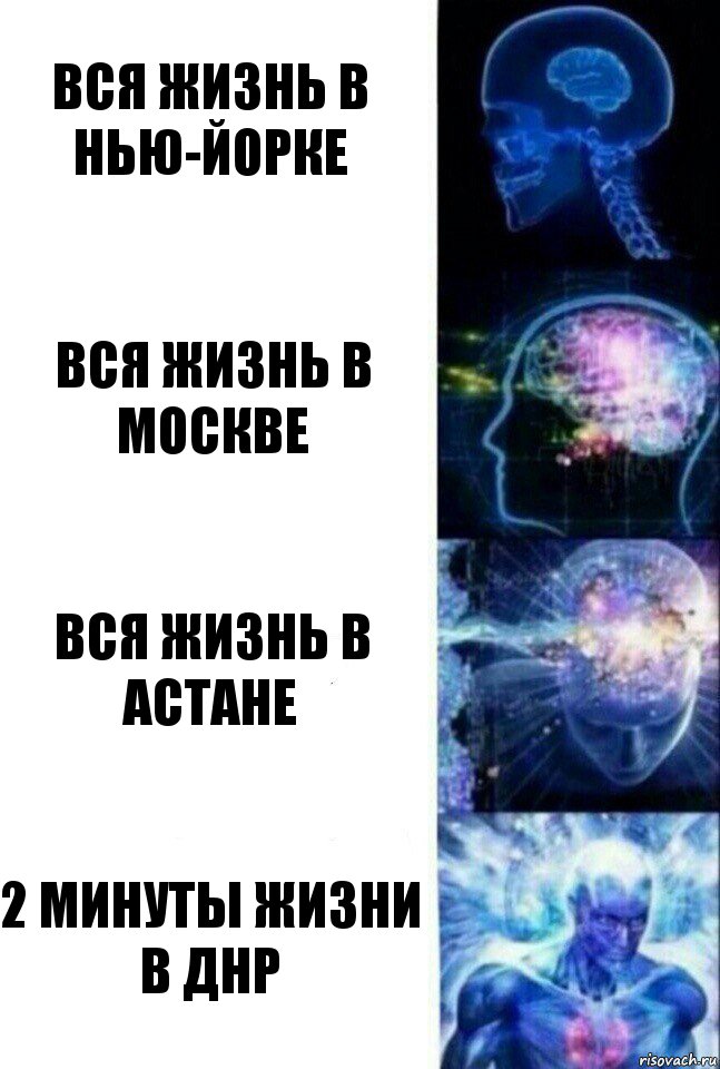 вся жизнь в нью-йорке вся жизнь в москве вся жизнь в астане 2 минуты жизни в днр, Комикс  Сверхразум