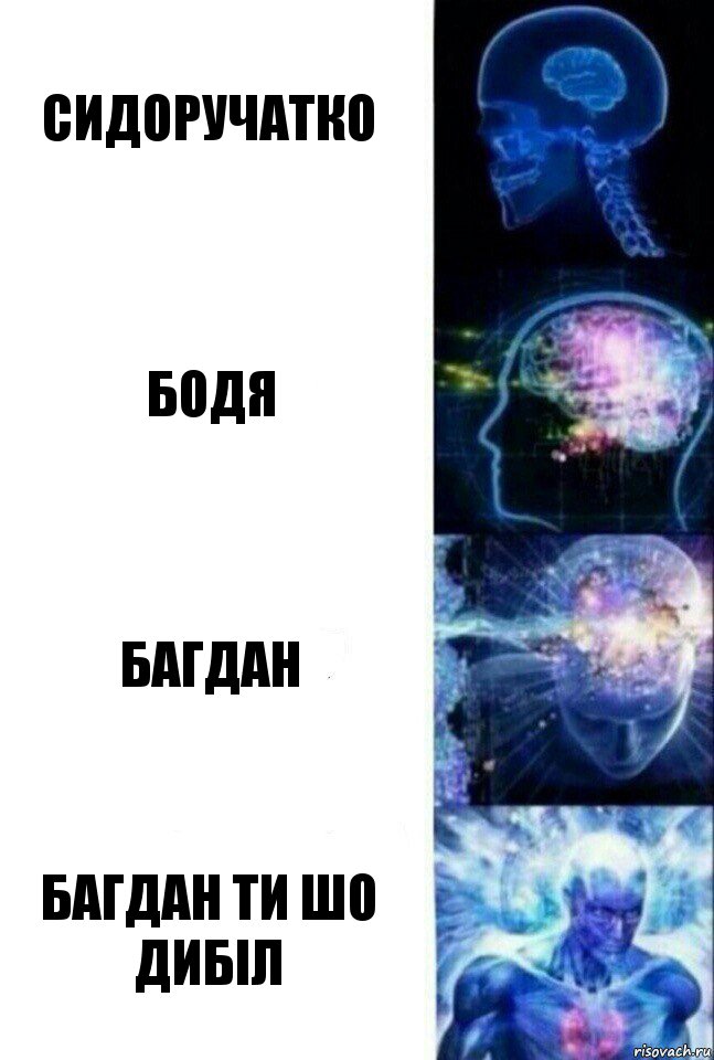 Сидоручатко Бодя бАгдан бАгдан ти шо дИбіл, Комикс  Сверхразум