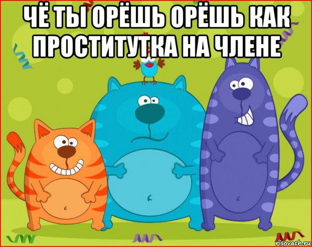 чё ты орёшь орёшь как проститутка на члене 