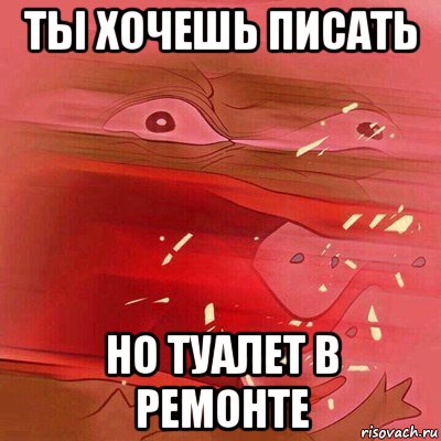 ты хочешь писать но туалет в ремонте