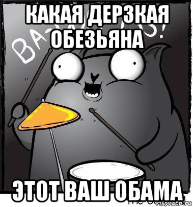 какая дерзкая обезьяна этот ваш обама