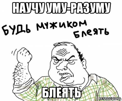 научу уму-разуму блеять, Мем блять